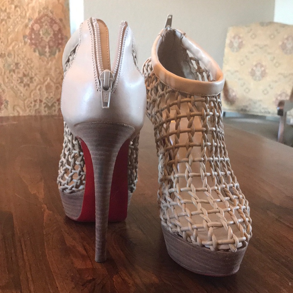Christian louboutin cage booties